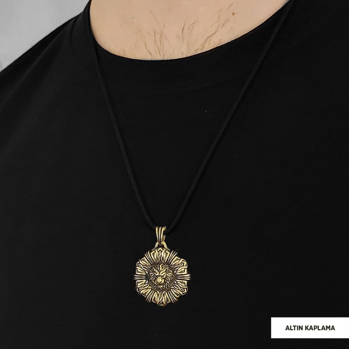 925 Ayar Gümüş Aslan Kolye 925 Ayar Gümüş Aslan Kolye