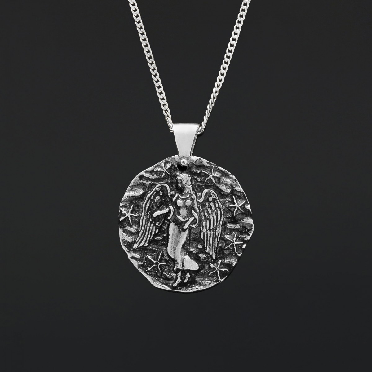 925 Ayar Gümüş Kişiye Özel Üretim Başak Burcu Kolye 925 Ayar Gümüş Kişiye Özel Üretim Başak Burcu Kolye