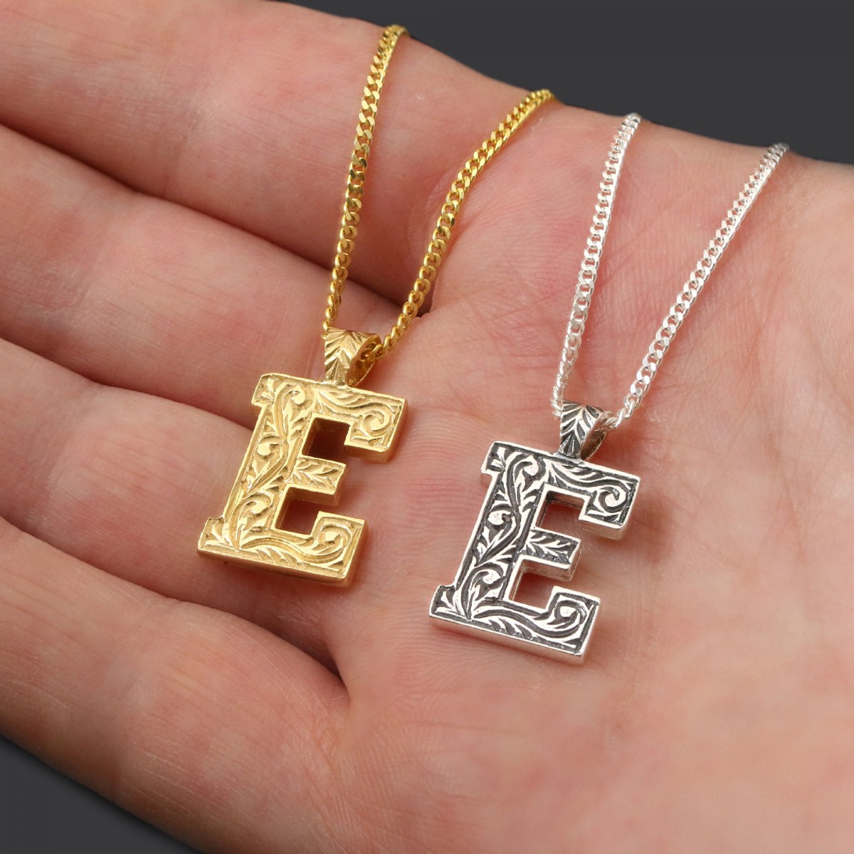 925 Ayar Gümüş Özel Tasarım El Yapımı E Harfli Kadın Kolye 925 Ayar Gümüş Özel Tasarım El Yapımı E Harfli Kadın Kolye