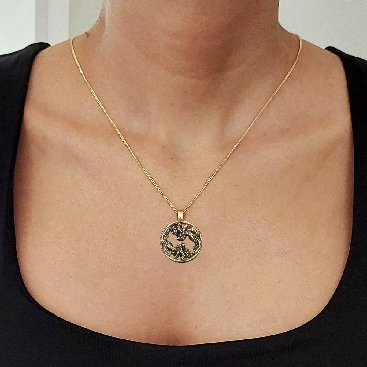 925 Ayar Gümüş Özel Üretim İkizler Burcu Kolye 925 Ayar Gümüş Özel Üretim İkizler Burcu Kolye