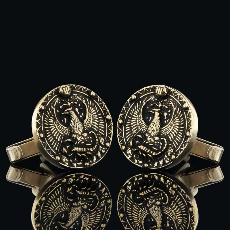 Akrep Burcu Kol Düğmesi Gümüş 925 Ayar