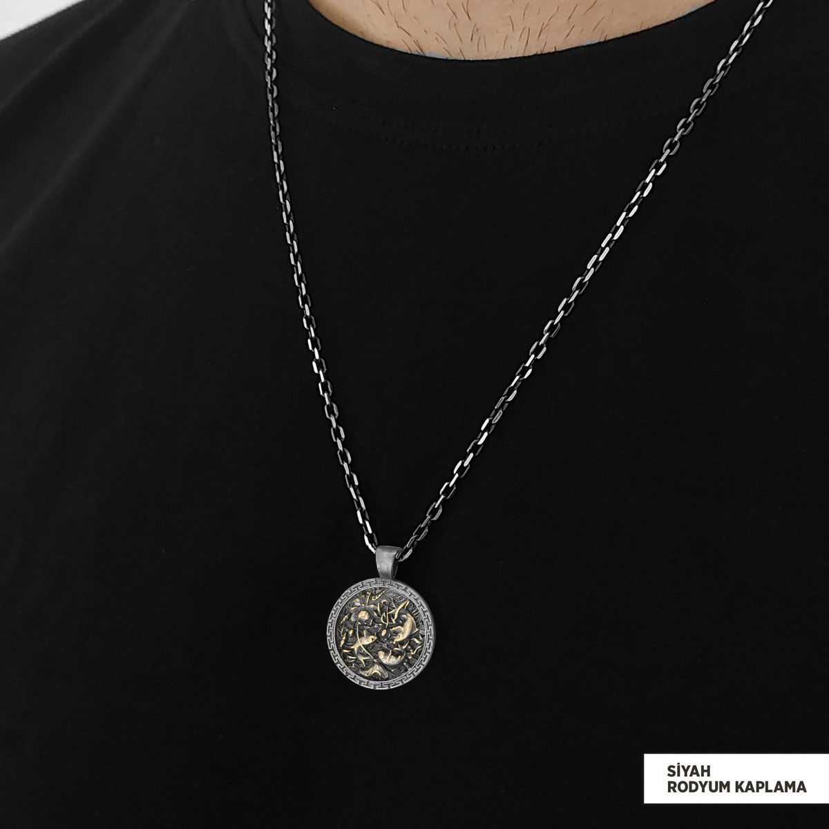 Balık ve Lotus Kolye