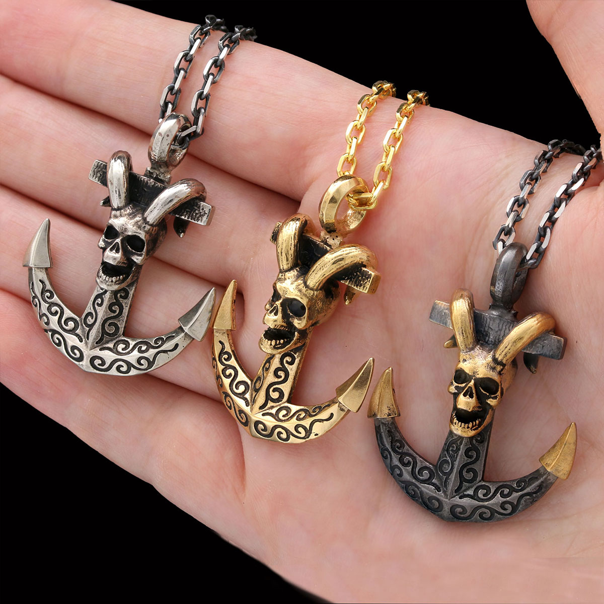 Çapa Kolye Erkek Gümüş 925 Ayar Çapa Kolye Erkek Gümüş 925 Ayar