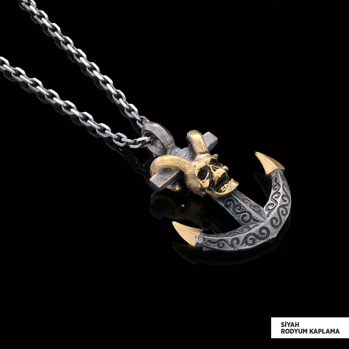 Çapa Kolye Erkek Gümüş 925 Ayar Çapa Kolye Erkek Gümüş 925 Ayar