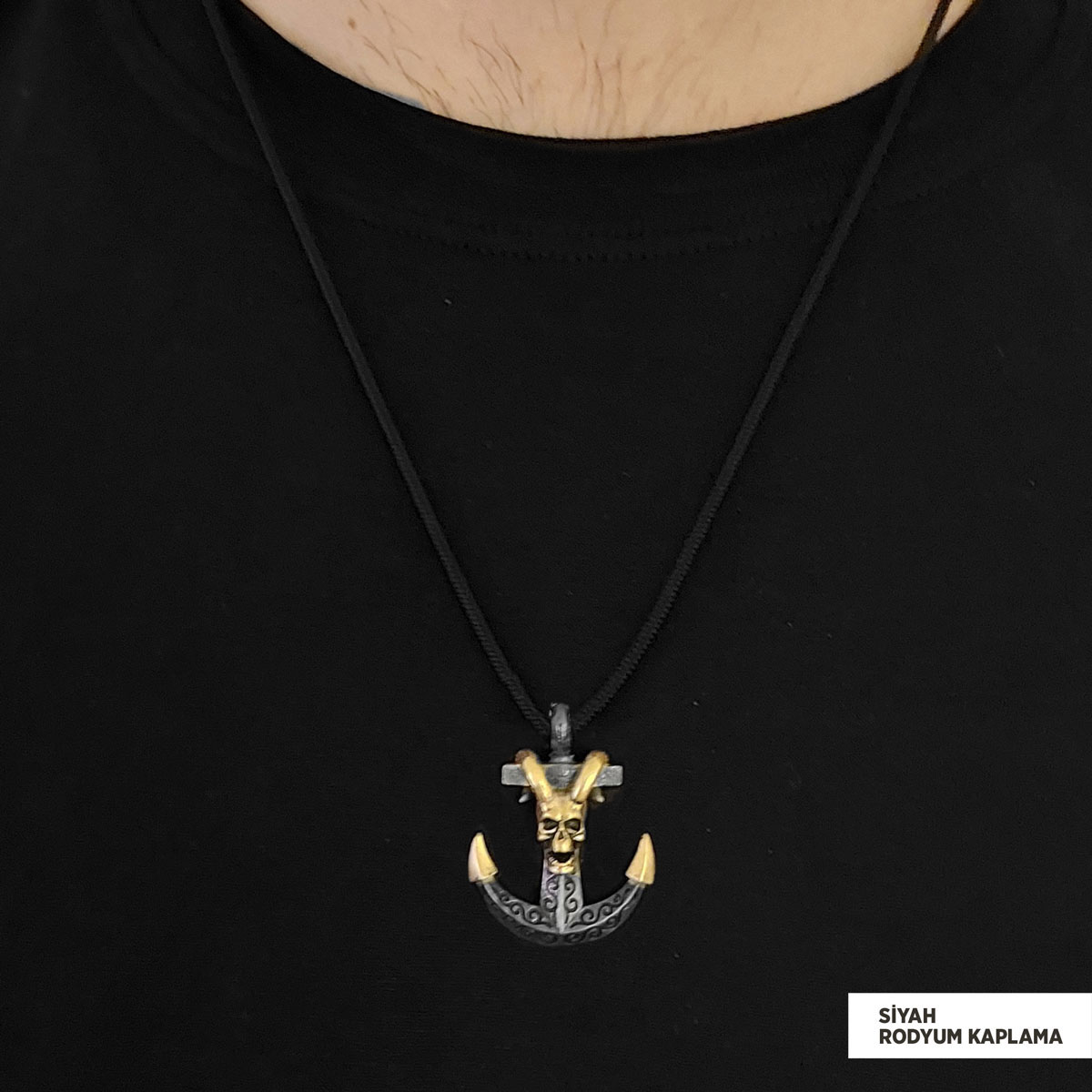Çapa Kolye Erkek Gümüş 925 Ayar Çapa Kolye Erkek Gümüş 925 Ayar