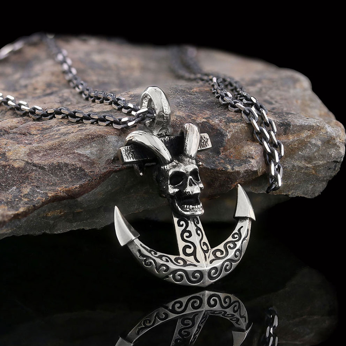 Çapa Kolye Erkek Gümüş 925 Ayar Çapa Kolye Erkek Gümüş 925 Ayar