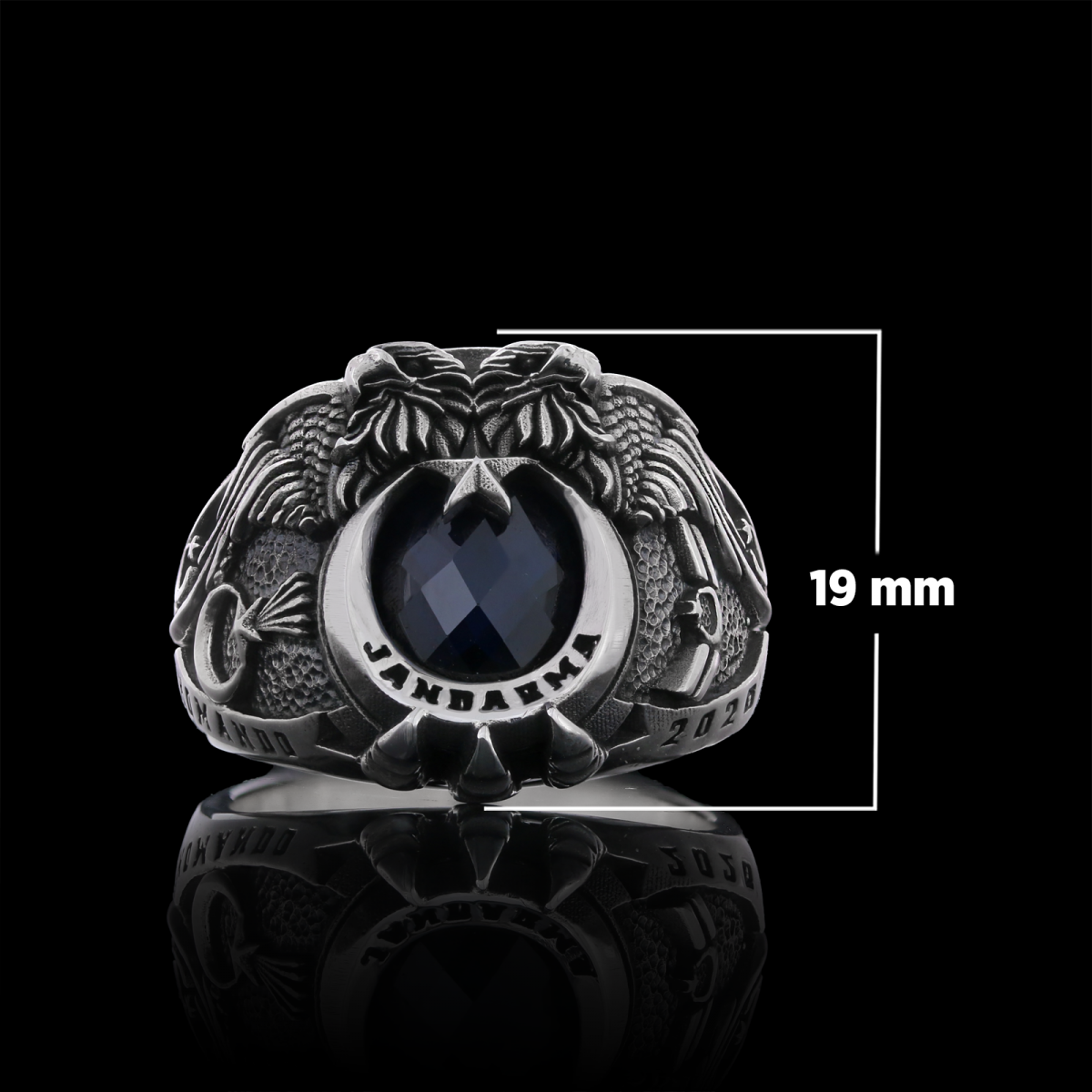 Çift Başlı Kartal Jandarma Komando Yüzüğü 2026