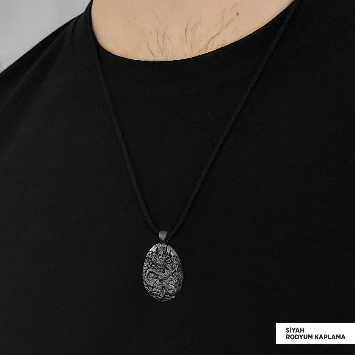 Ejderha Kolye Rhodium-İp