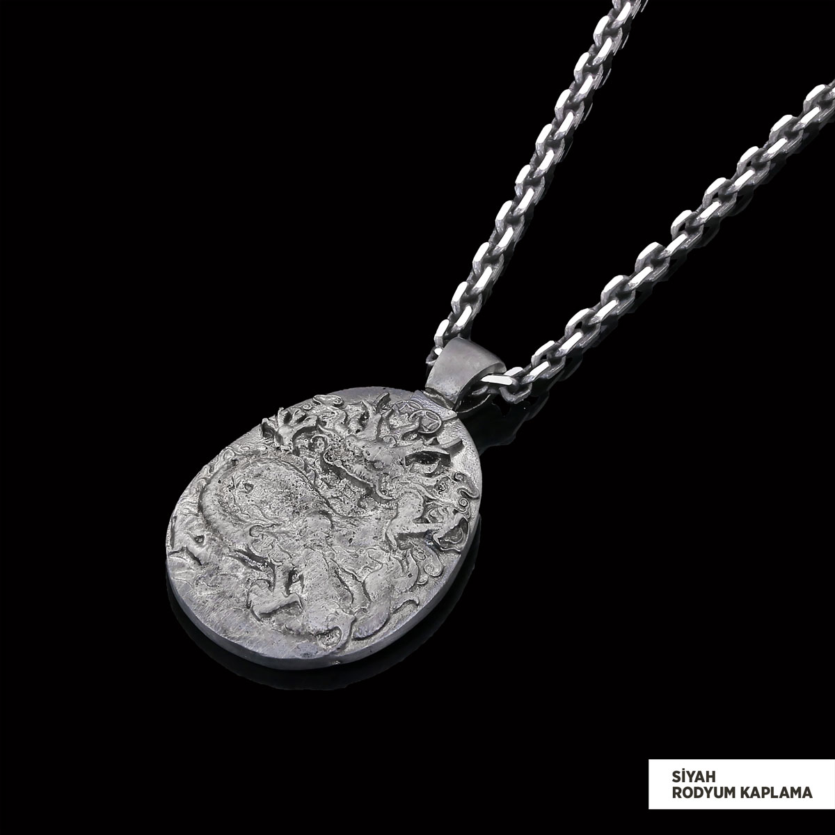 Ejderha Kolye Rhodium-Zincir