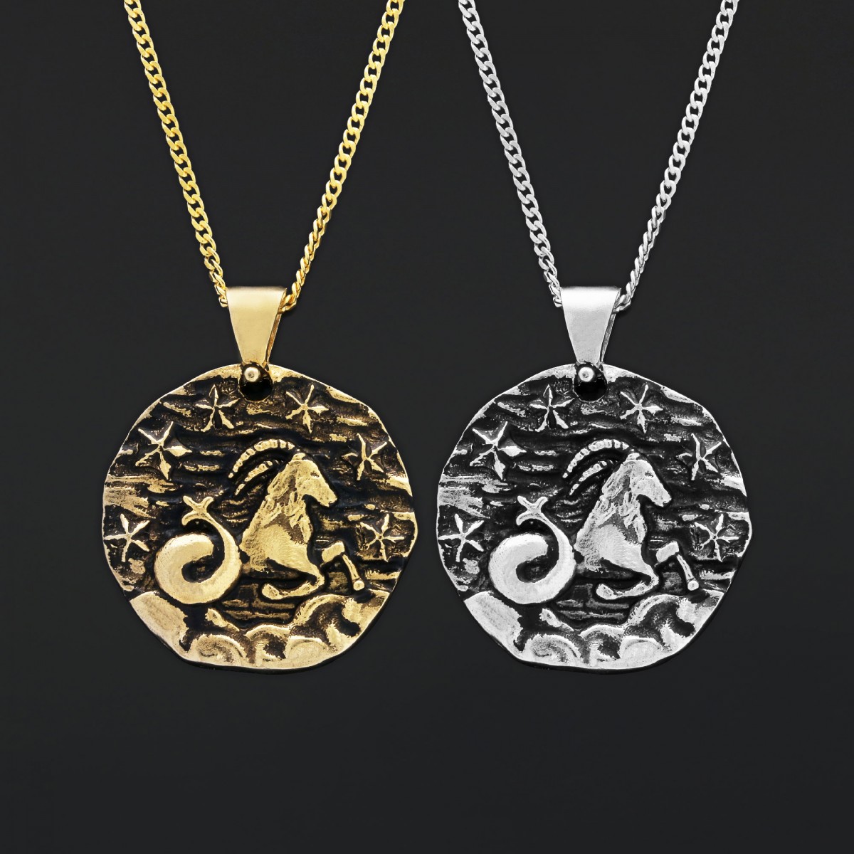 Gümüş El Yapımı Oğlak Burcu Kolye Gümüş El Yapımı Oğlak Burcu Kolye