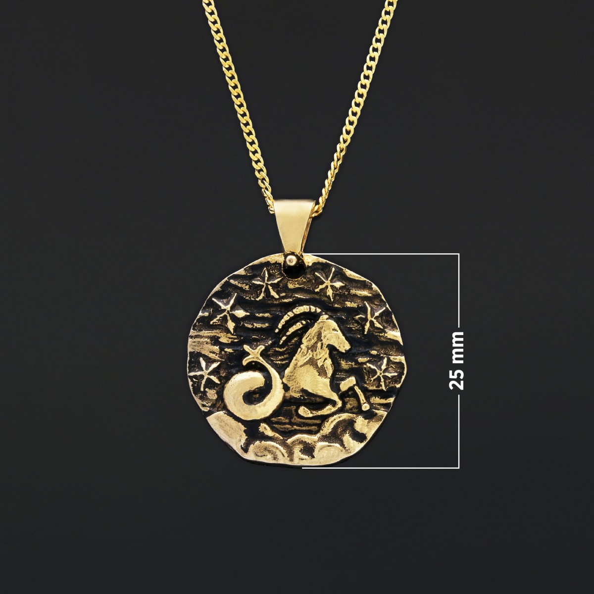 Gümüş El Yapımı Oğlak Burcu Kolye Gümüş El Yapımı Oğlak Burcu Kolye