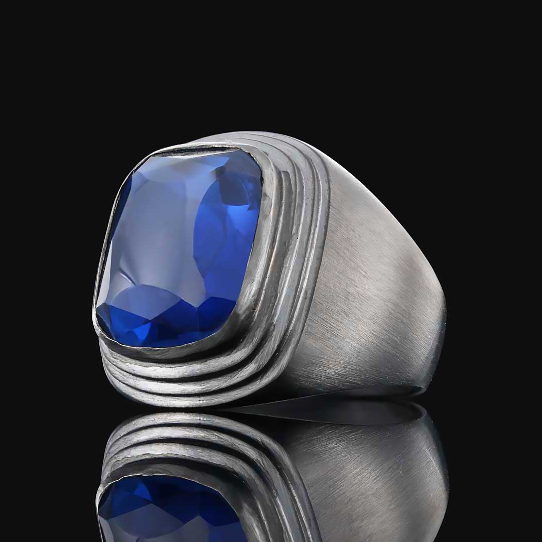 Gümüş Safir Taşlı Yüzük, Safir Taşlı Yüzük, Her Tarza Uyan Safir Taşlı Yüzük Modelleri