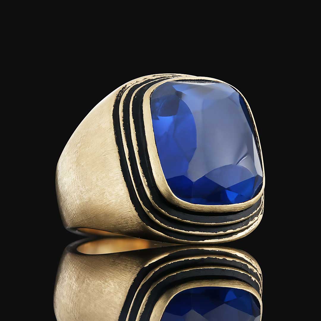 Gümüş Safir Taşlı Yüzük, Safir Taşlı Yüzük, Her Tarza Uyan Safir Taşlı Yüzük Modelleri