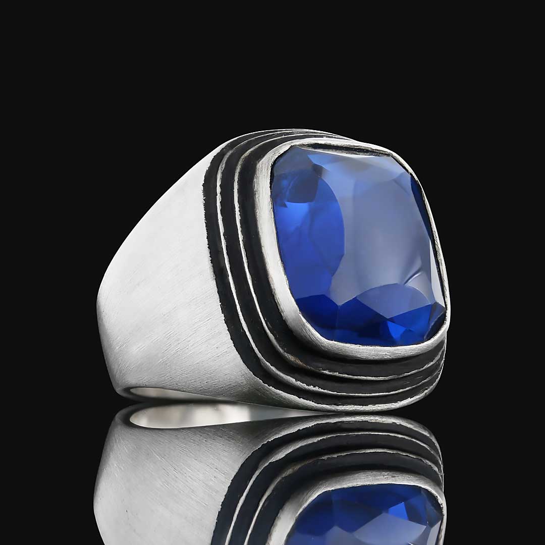 Gümüş Safir Taşlı Yüzük, Safir Taşlı Yüzük, Her Tarza Uyan Safir Taşlı Yüzük Modelleri
