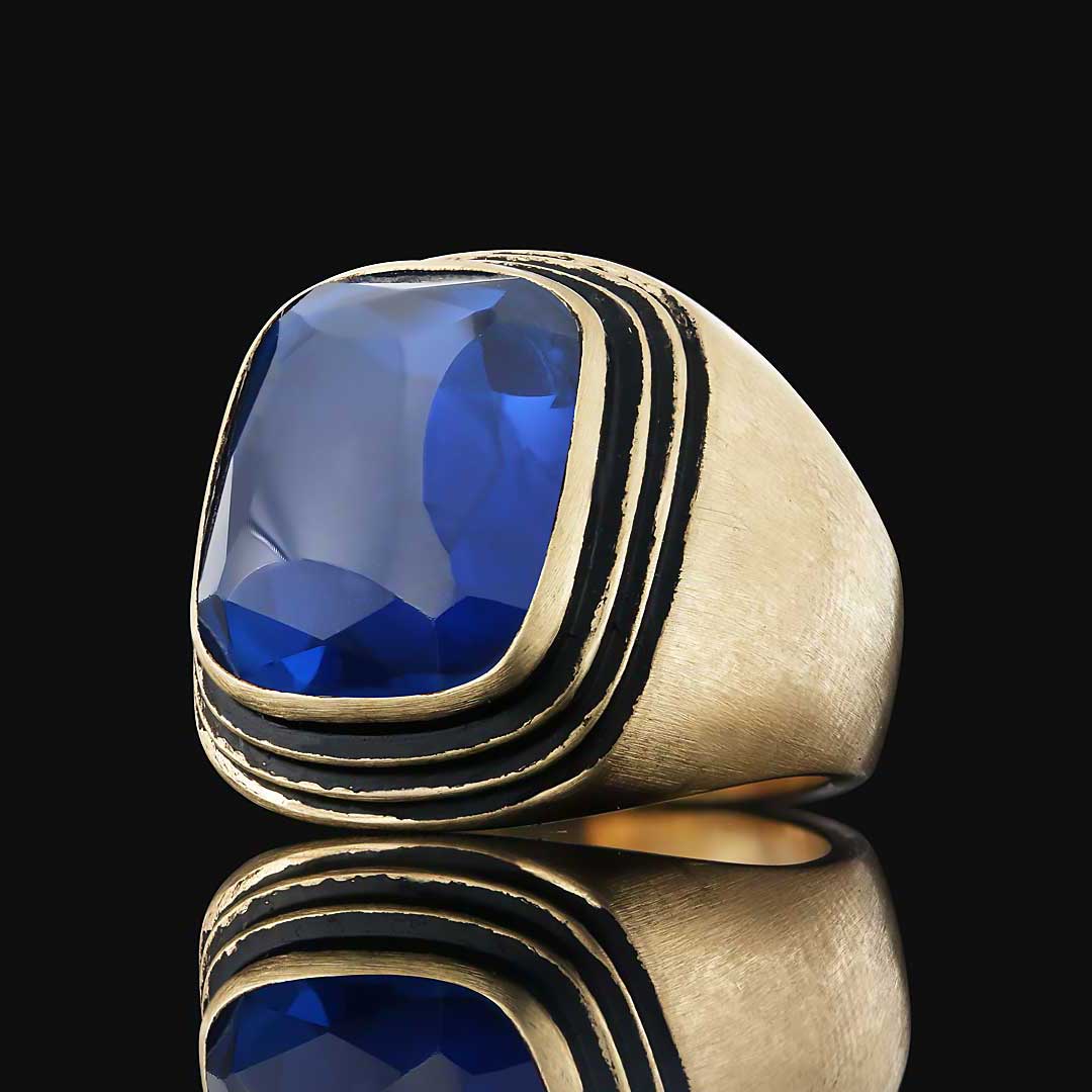 Gümüş Safir Taşlı Yüzük, Safir Taşlı Yüzük, Her Tarza Uyan Safir Taşlı Yüzük Modelleri