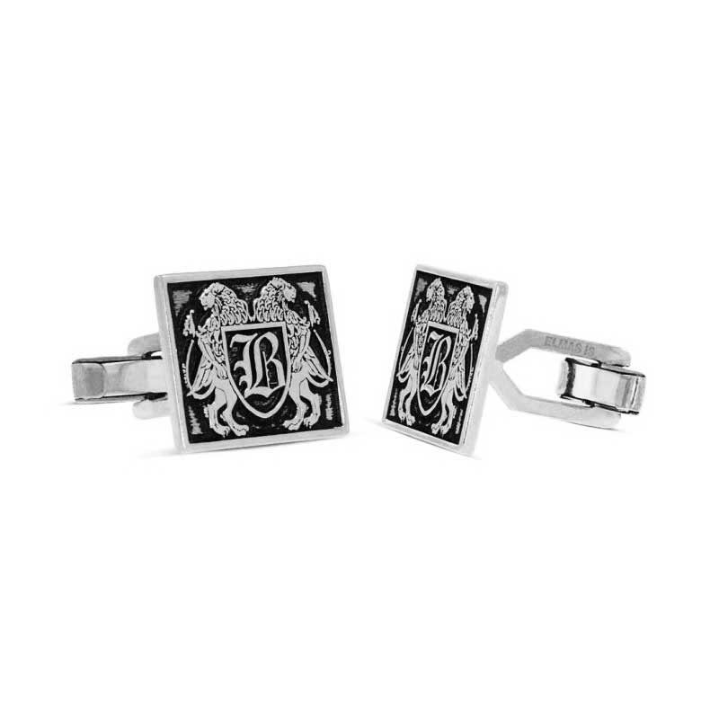 Harfli ve Motifli Kol Düğmesi Harfli ve Motifli Kol Düğmesi