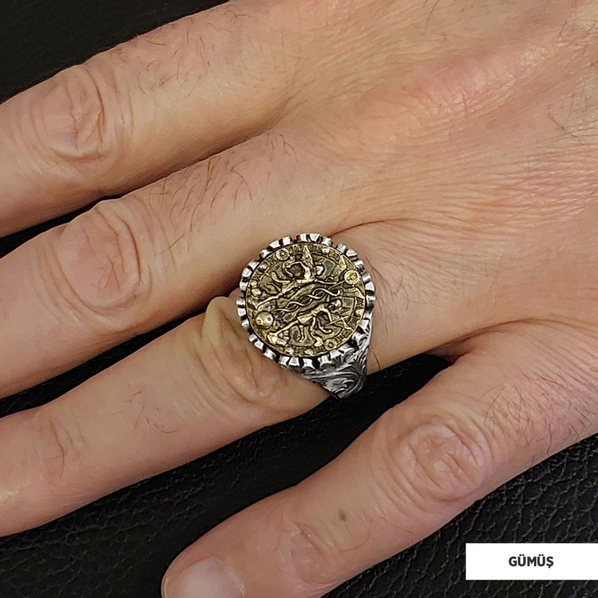 İkizler Burcu Yüzük, 925 Ayar Gümüş İkizler Burç Yüzük İkizler Burcu Yüzük, 925 Ayar Gümüş İkizler Burç Yüzük