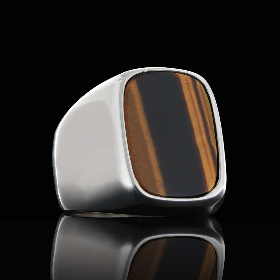 Kaplan Gözü Erkek Gümüş Yüzük Kaplan Gözü Erkek Gümüş Yüzük