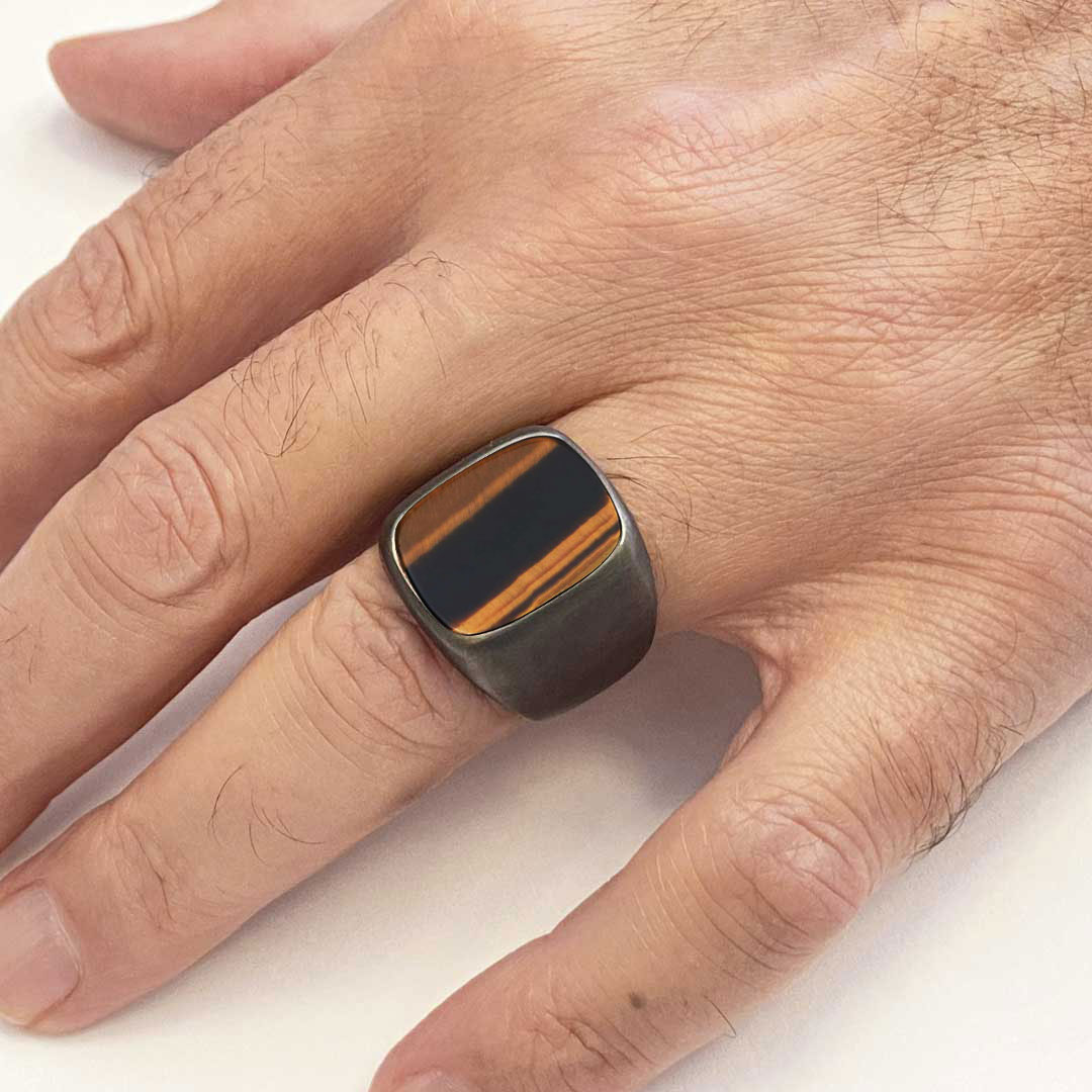 Kaplan Gözü Erkek Gümüş Yüzük Kaplan Gözü Erkek Gümüş Yüzük