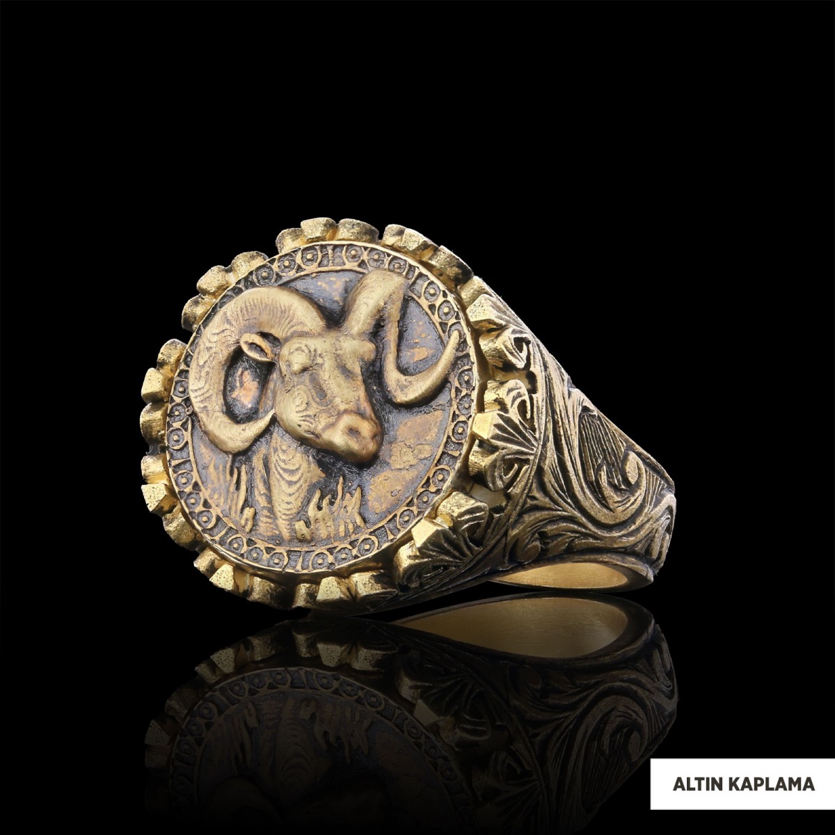 Koç Burcu Yüzük, 925 Ayar Gümüş Koç Burç Yüzük Koç Burcu Yüzük, 925 Ayar Gümüş Koç Burç Yüzük