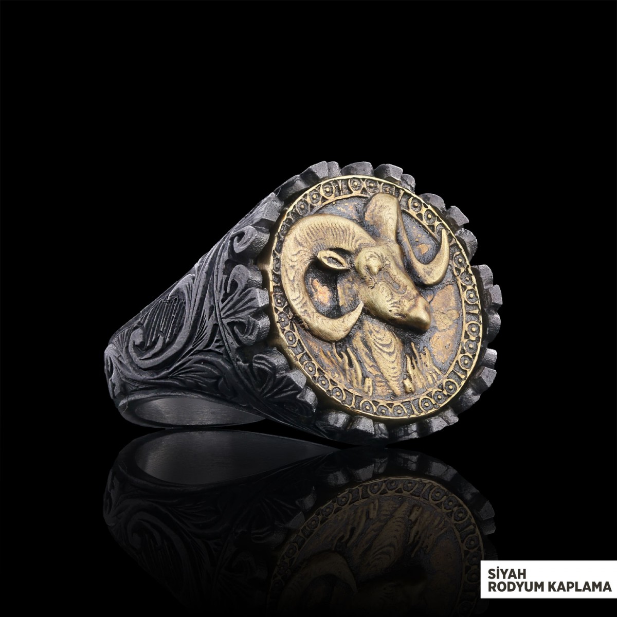 Koç Burcu Yüzük, 925 Ayar Gümüş Koç Burç Yüzük Koç Burcu Yüzük, 925 Ayar Gümüş Koç Burç Yüzük