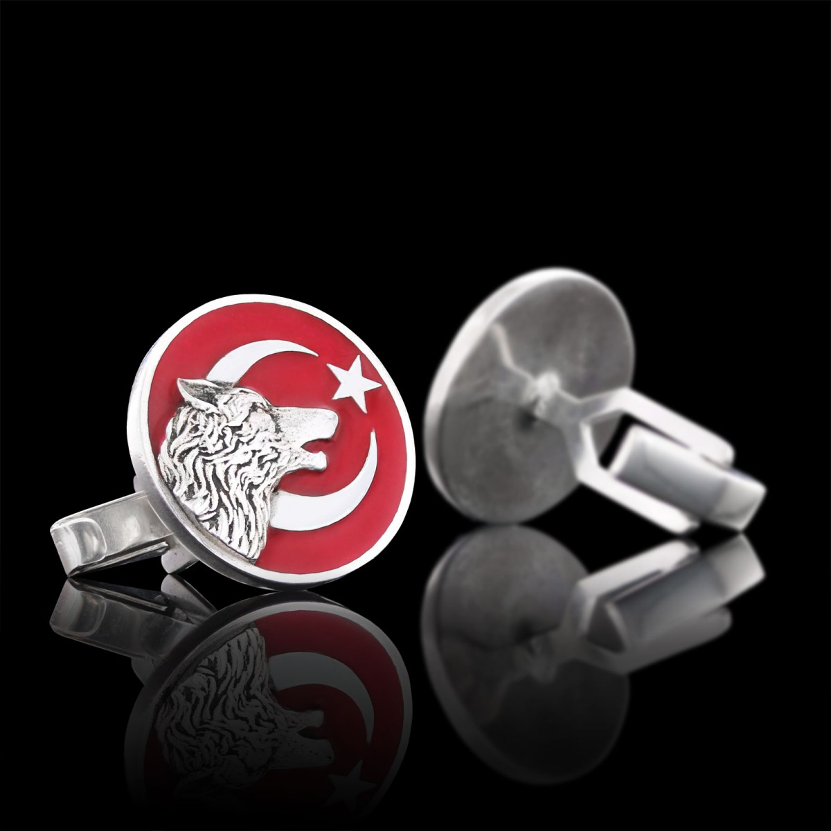 Kurt Kol Düğmesi, 925 Ayar Gümüş Kurt Kol Düğmesi, Özel Tasarım ve Usta El İşçiliği Kol Düğmesi Kurt Kol Düğmesi, 925 Ayar Gümüş Kurt Kol Düğmesi, Özel Tasarım ve Usta El İşçiliği Kol Düğmesi