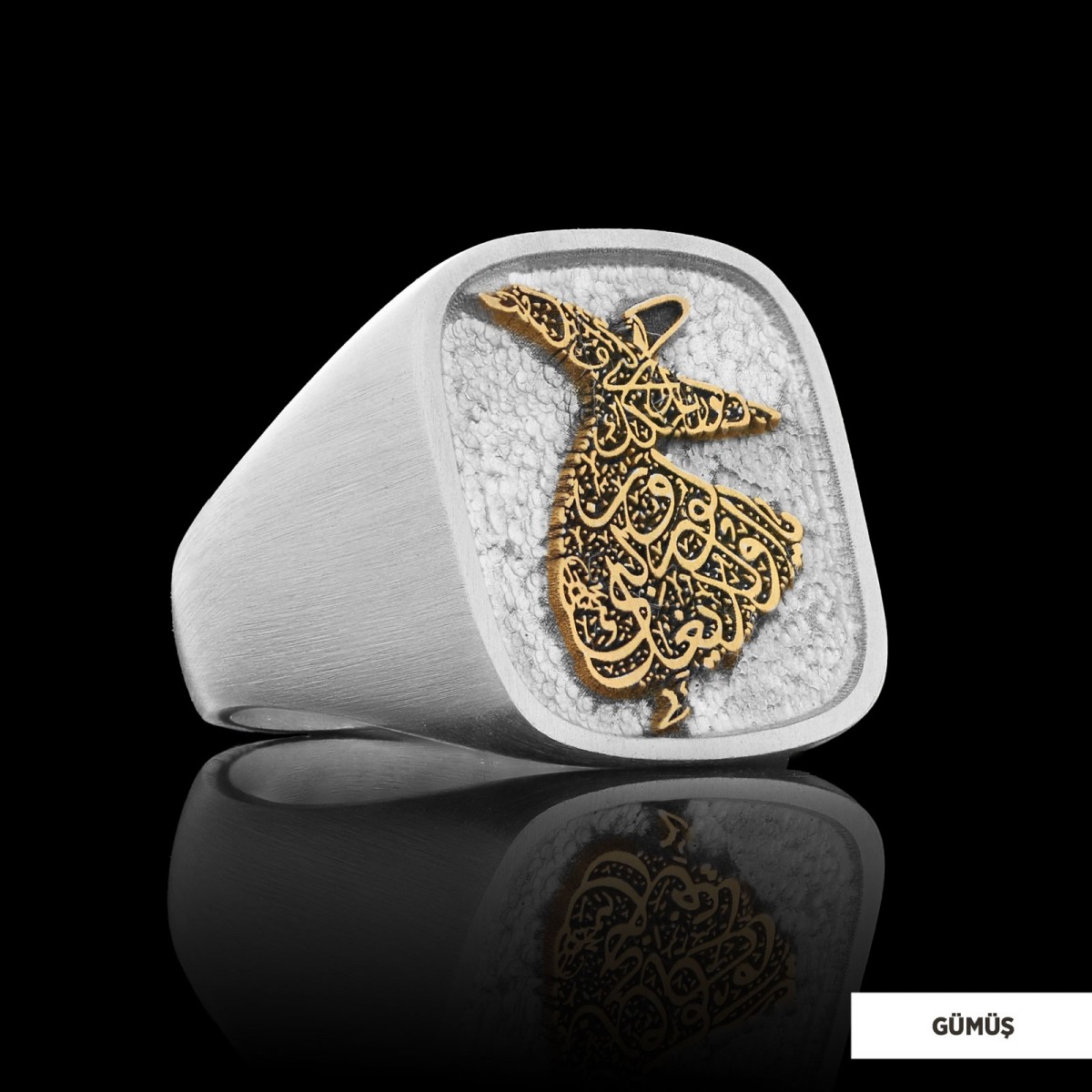 Mevlana Yüzük Gümüş Özel Tasarım Mevlana Yüzük Gümüş Özel Tasarım