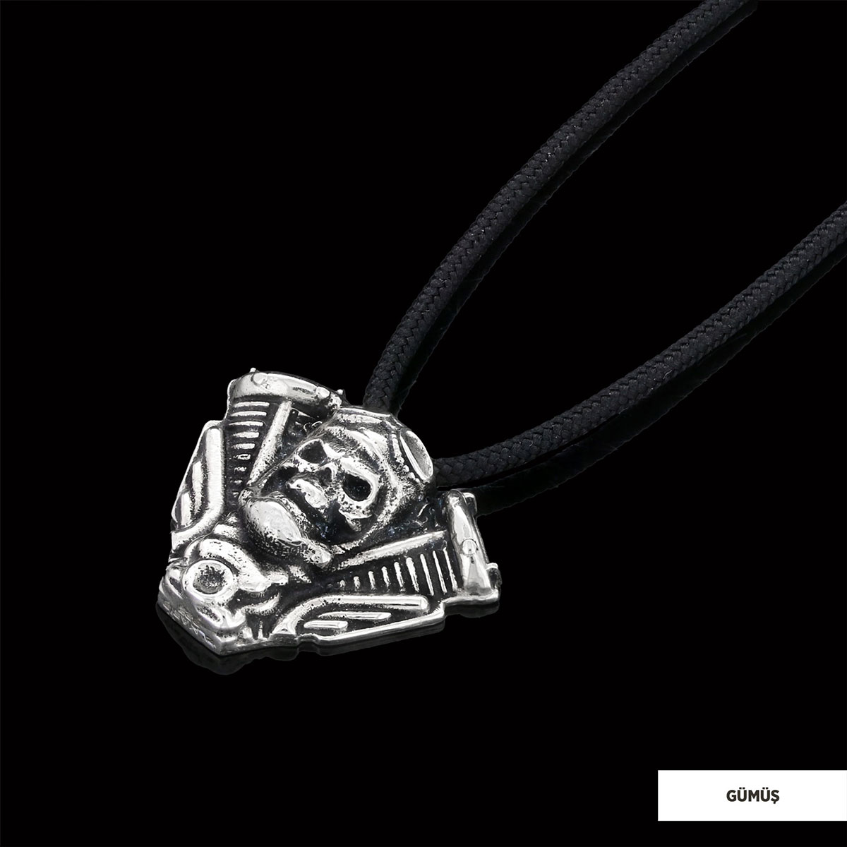 Motorcu Kafatası Kolye Motorcu Kafatası Kolye