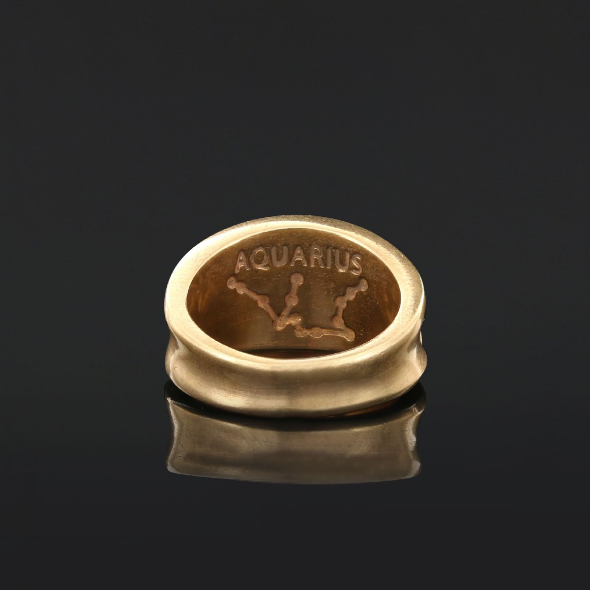 Özel Tasarım Kova Burcu 925 ayar Gümüş Yüzük Özel Tasarım Kova Burcu 925 ayar Gümüş Yüzük