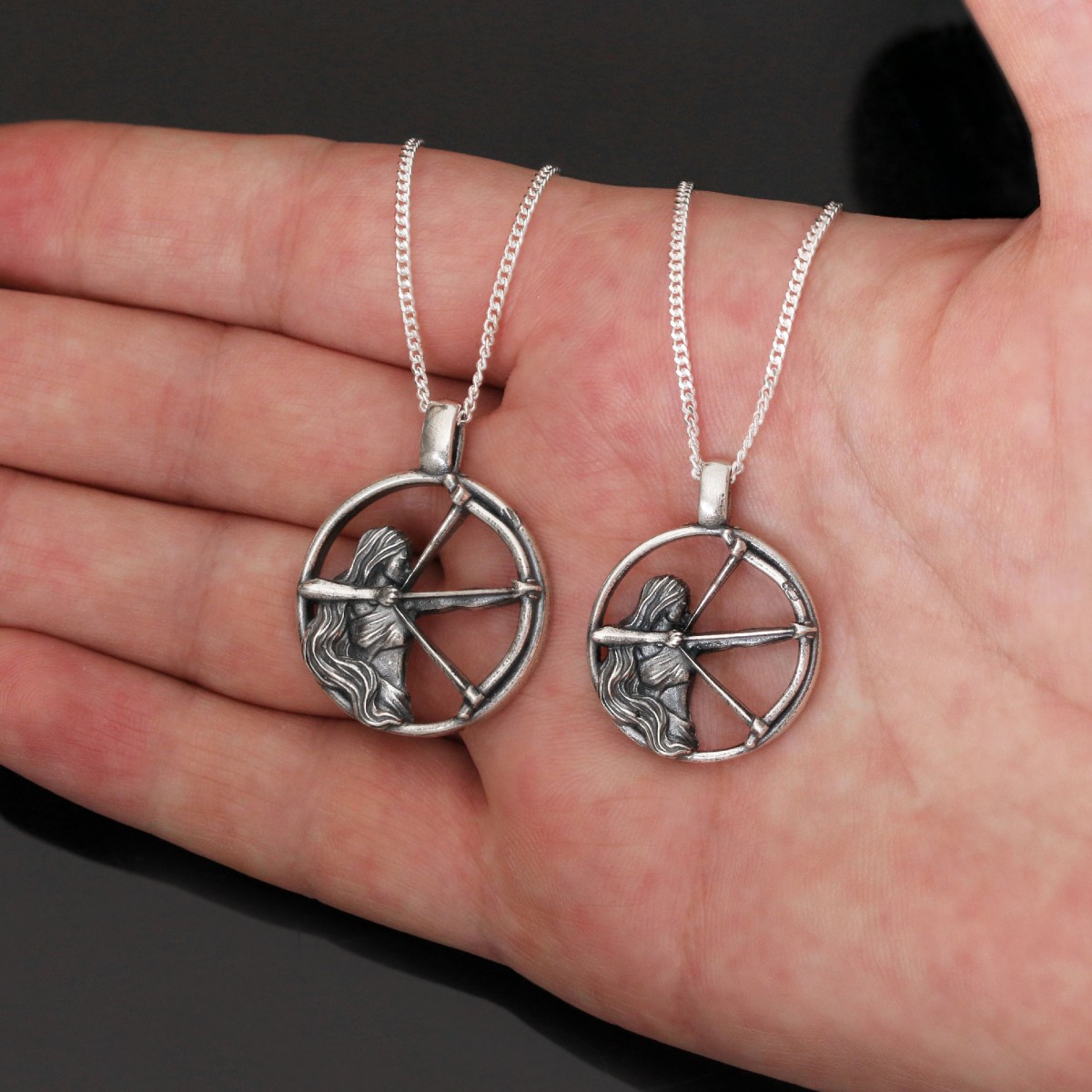 Özel Üretim Yay Burcu Gümüş Kolye Özel Üretim Yay Burcu Gümüş Kolye