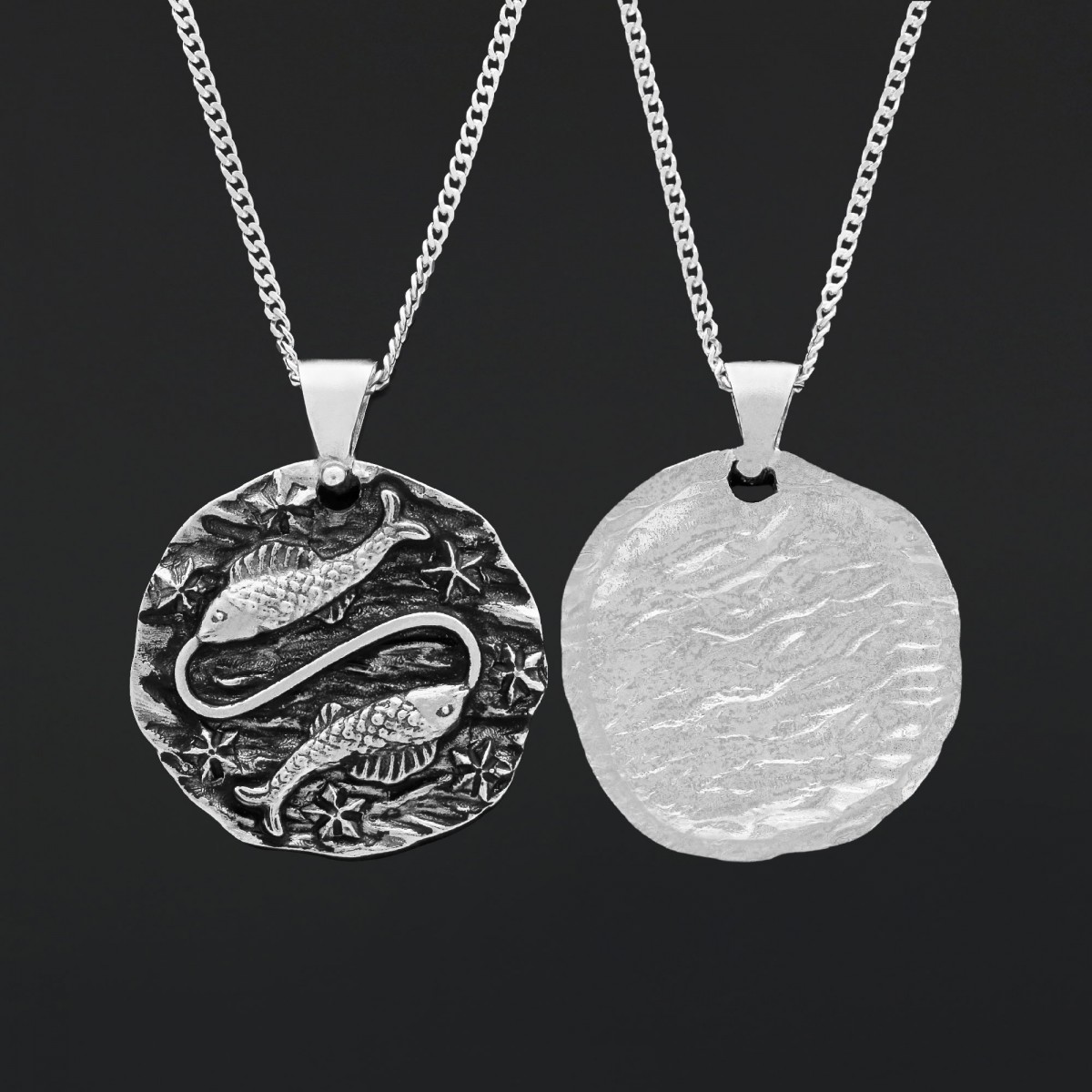 Şık Tasarımlı Gümüş Balık Burcu Kolye Şık Tasarımlı Gümüş Balık Burcu Kolye