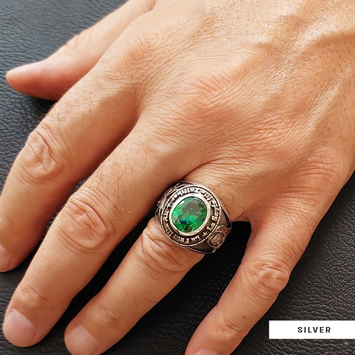 Taşlı Özel Tasarım El Yapımı Hz. Ali 925 Ayar Gümüş Yüzük Taşlı Özel Tasarım El Yapımı Hz. Ali 925 Ayar Gümüş Yüzük