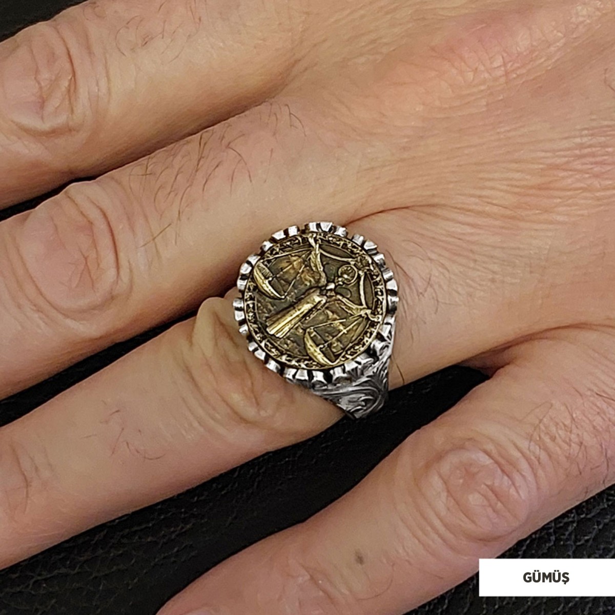 Terazi Burcu Yüzük, 925 Ayar Gümüş Terazi Burç Yüzük Terazi Burcu Yüzük, 925 Ayar Gümüş Terazi Burç Yüzük