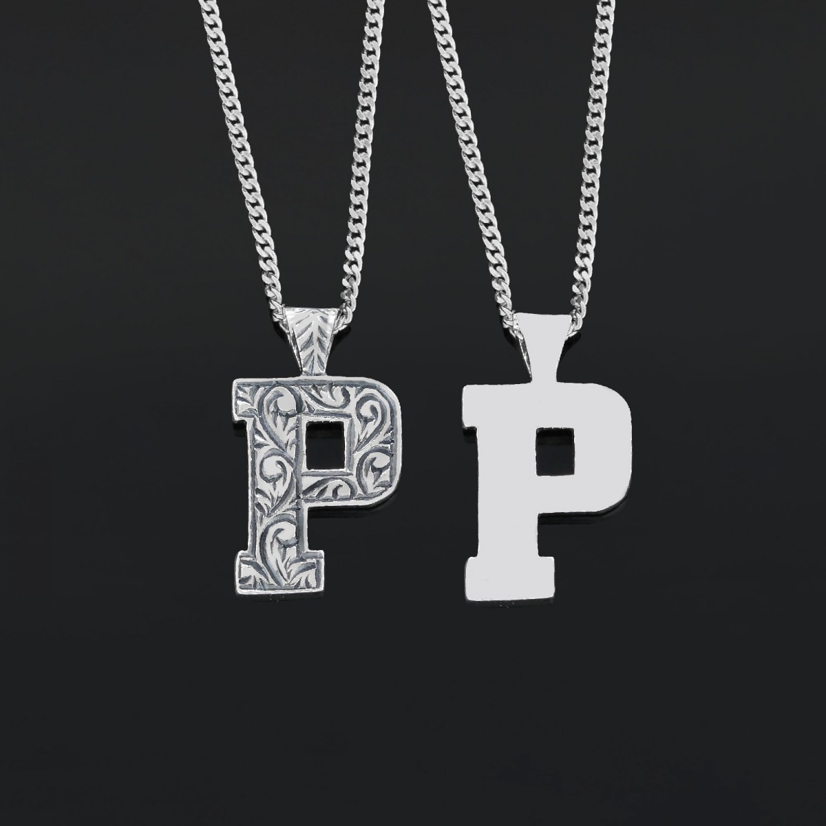 Unisex Kişiye Özel Gümüş ve Gold Kaplama Üç Boyutlu P Harfli Kolye Unisex Kişiye Özel Gümüş ve Gold Kaplama Üç Boyutlu P Harfli Kolye