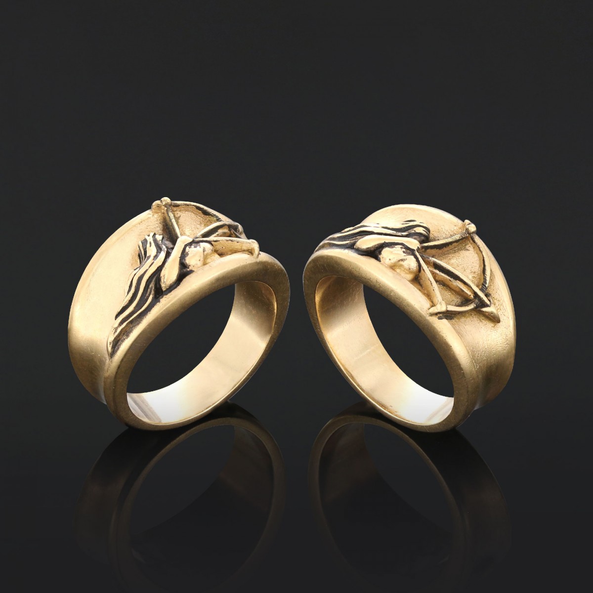 Yay Burcu 925 Ayar Gümüş Özel Üretim El Yapımı Yüzük Yay Burcu 925 Ayar Gümüş Özel Üretim El Yapımı Yüzük