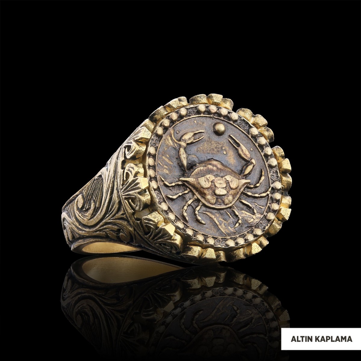 Yengeç Burcu Yüzük, 925 Ayar Gümüş Yengeç Burç Yüzük Yengeç Burcu Yüzük, 925 Ayar Gümüş Yengeç Burç Yüzük