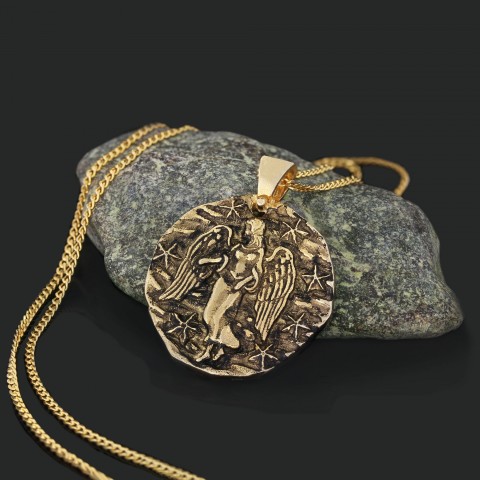 925 Ayar Gümüş Kişiye Özel Üretim Başak Burcu Kolye