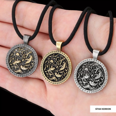 Balık ve Lotus Kolye