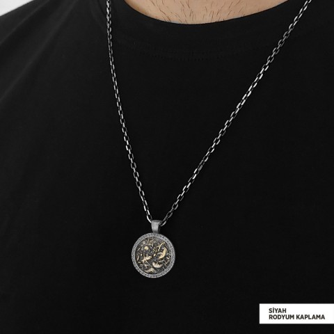 Balık ve Lotus Kolye