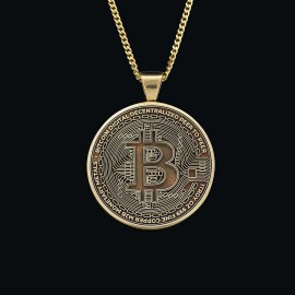 Bitcoin Hatıra Gümüş Kolye