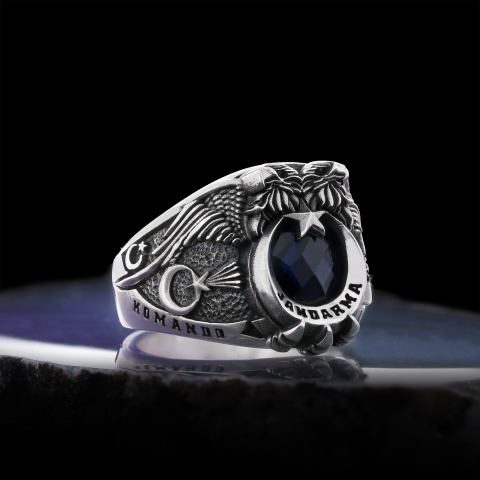 Çift Başlı Kartal Jandarma Komando Yüzüğü 2026