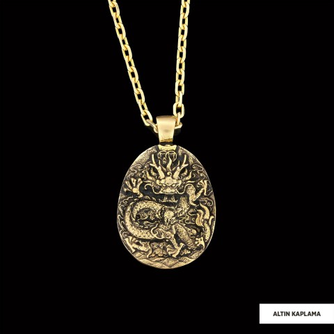 Ejderha Kolye Gold-Zincir