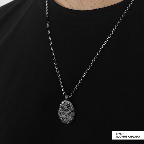 Ejderha Kolye Rhodium-Zincir