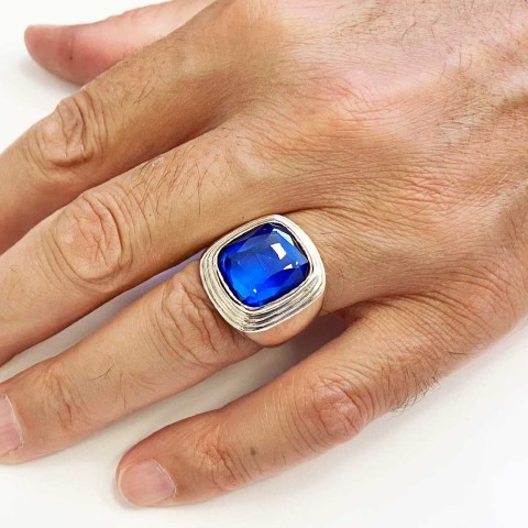 Gümüş Safir Taşlı Yüzük, Safir Taşlı Yüzük, Her Tarza Uyan Safir Taşlı Yüzük Modelleri