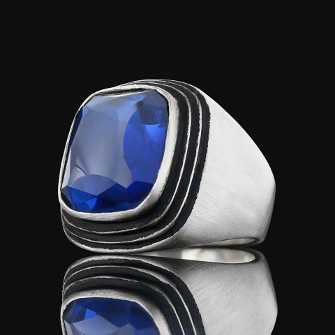 Gümüş Safir Taşlı Yüzük, Safir Taşlı Yüzük, Her Tarza Uyan Safir Taşlı Yüzük Modelleri