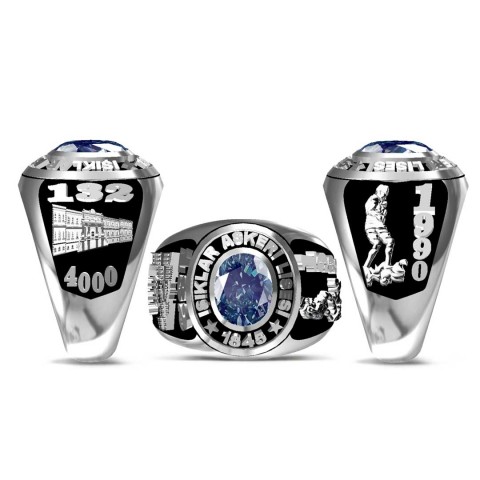 Işıklar Askeri Lisesi Yüzüğü 1990 Mezunu - 132. Dönem - 4000 Devresi