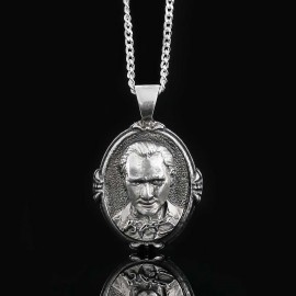 Kemal Atatürk Gümüş Kolye
